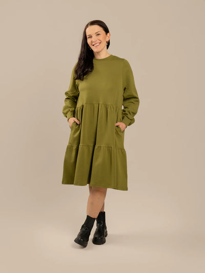 Pitkähihainen Mekko - Sammal