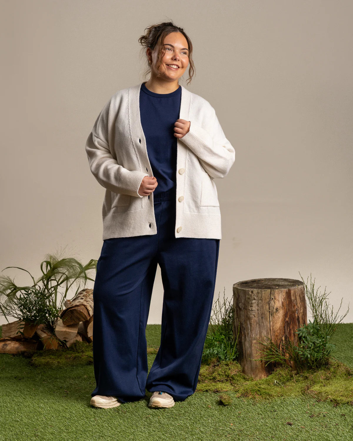 Kaste Neuletakki - Valkoinen