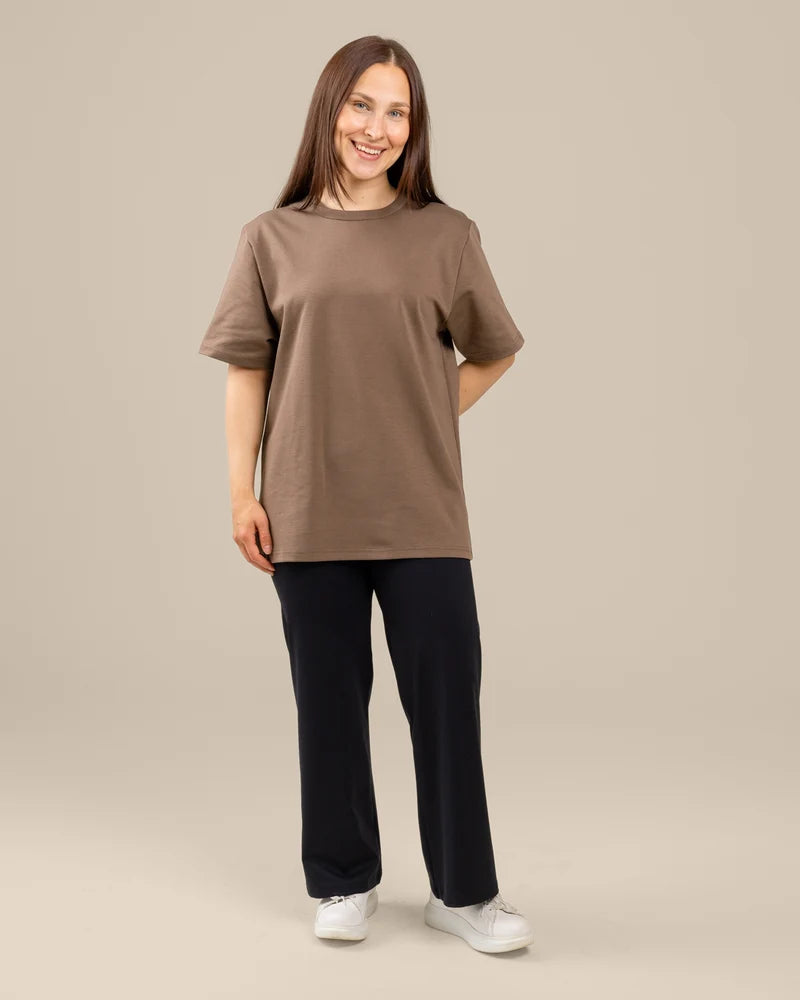 Ajaton T-paita - Keskiruskea