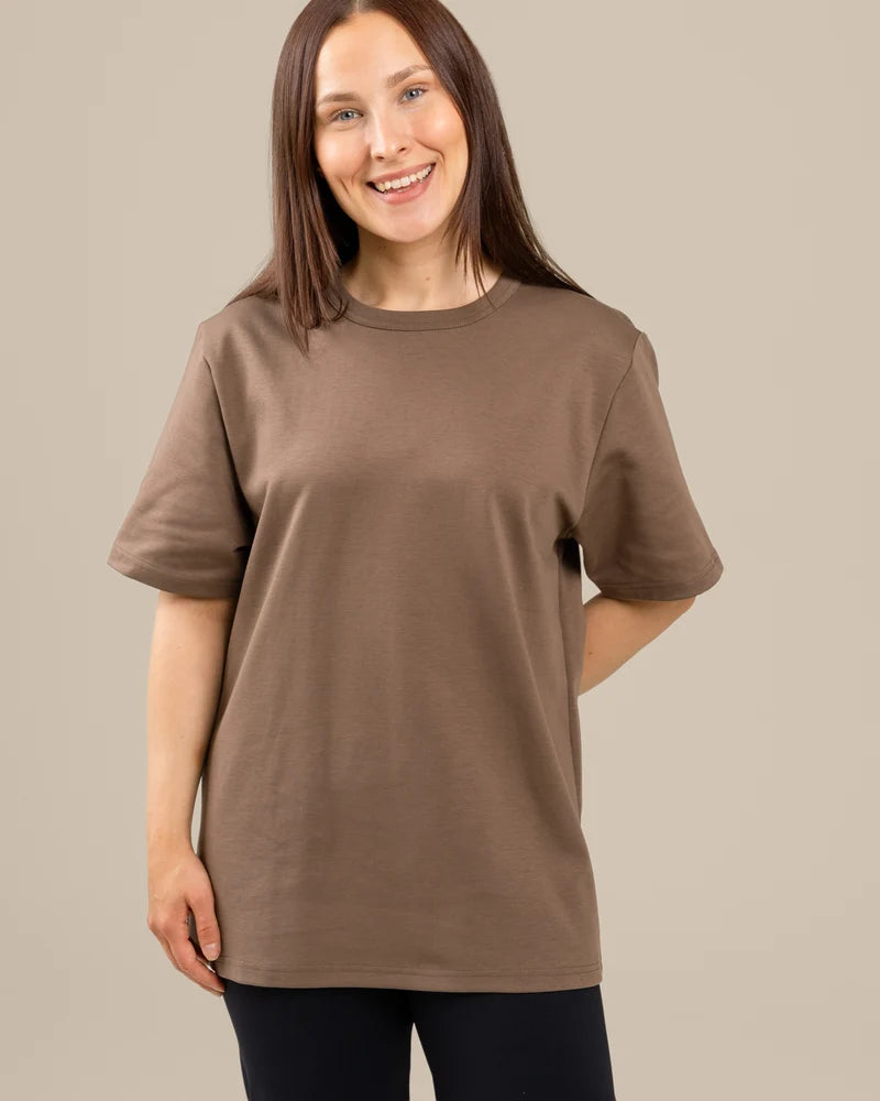 Ajaton T-paita - Keskiruskea