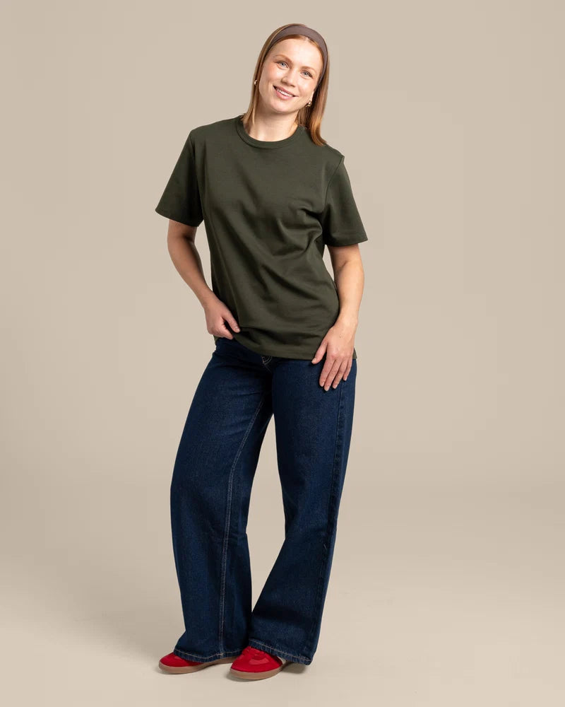 Ajaton T-paita - Tumma Khaki