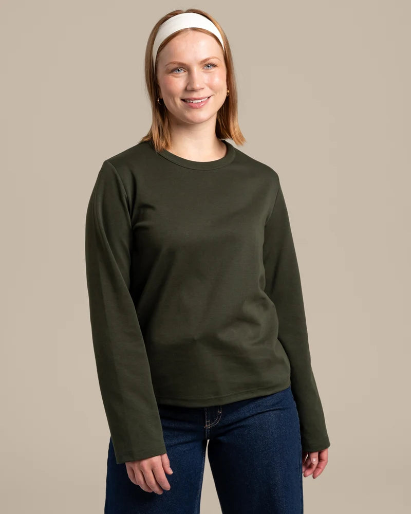 Arki Pitkähihainen T-paita - Tumma Khaki