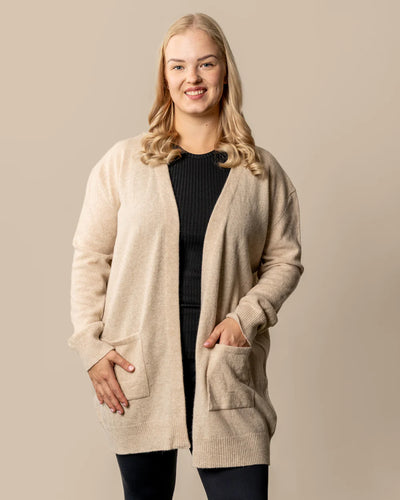 Tyyni Neuletakki - Beige