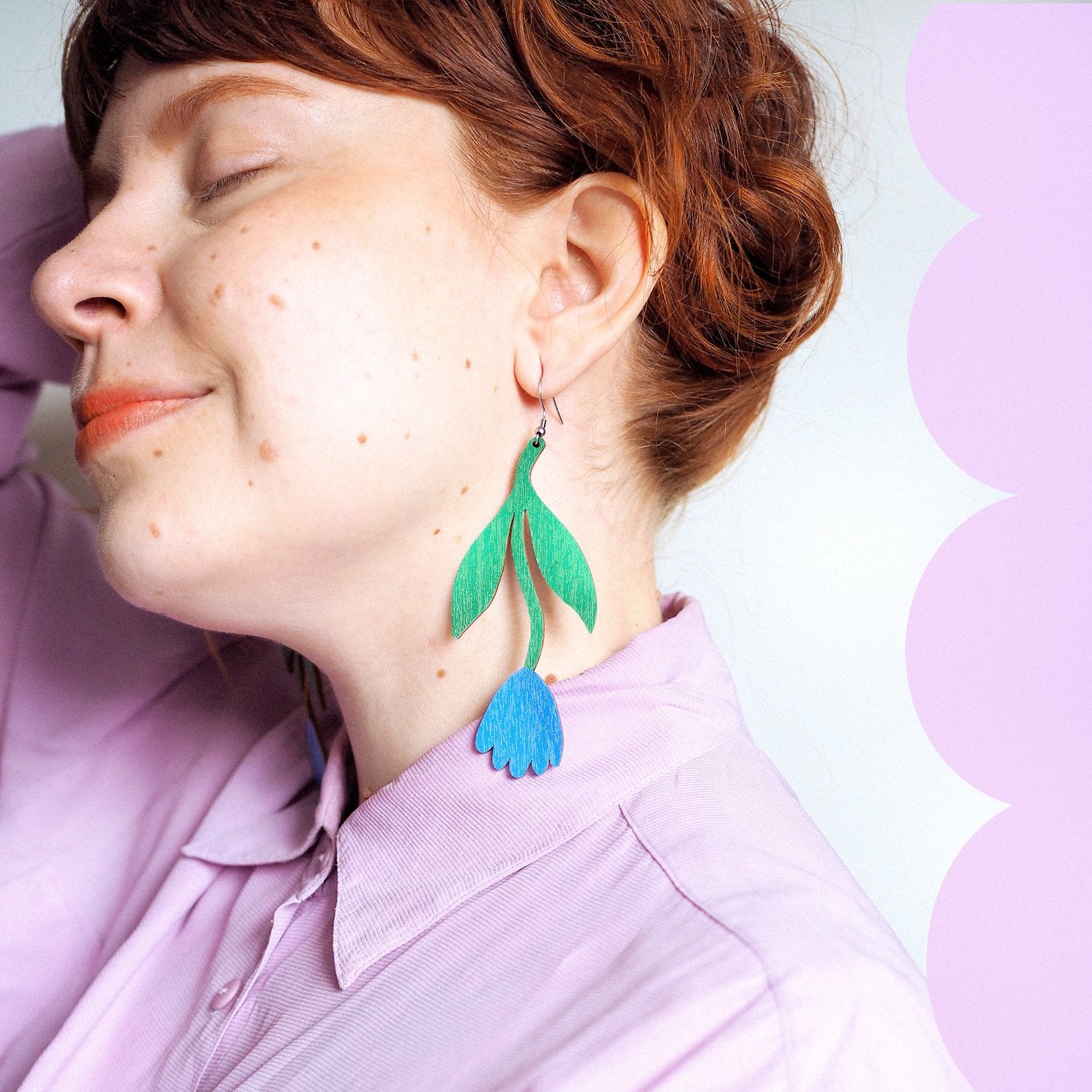 Tulppaani Sininen - korvikset