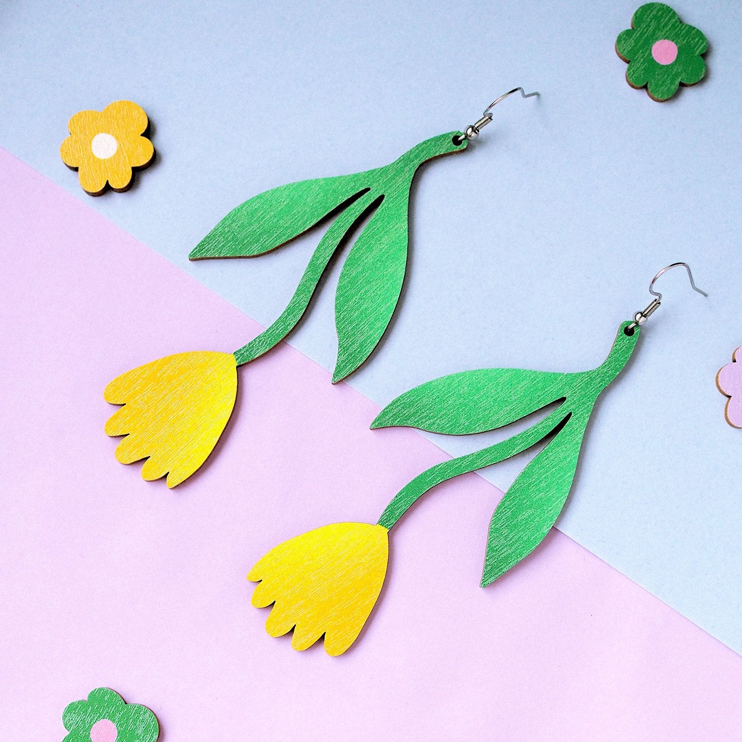 Tulppaani Keltainen - korvikset