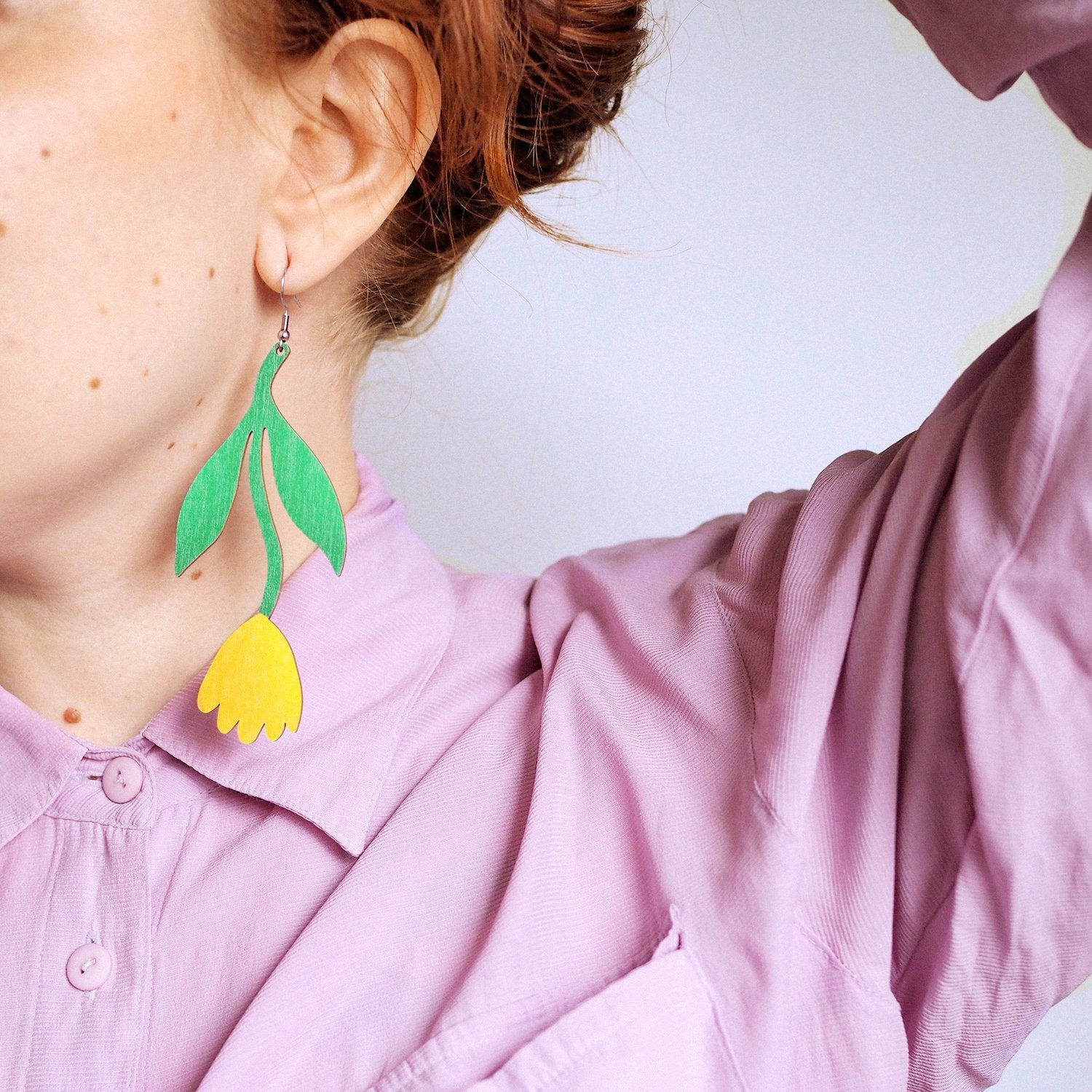 Tulppaani Keltainen - korvikset