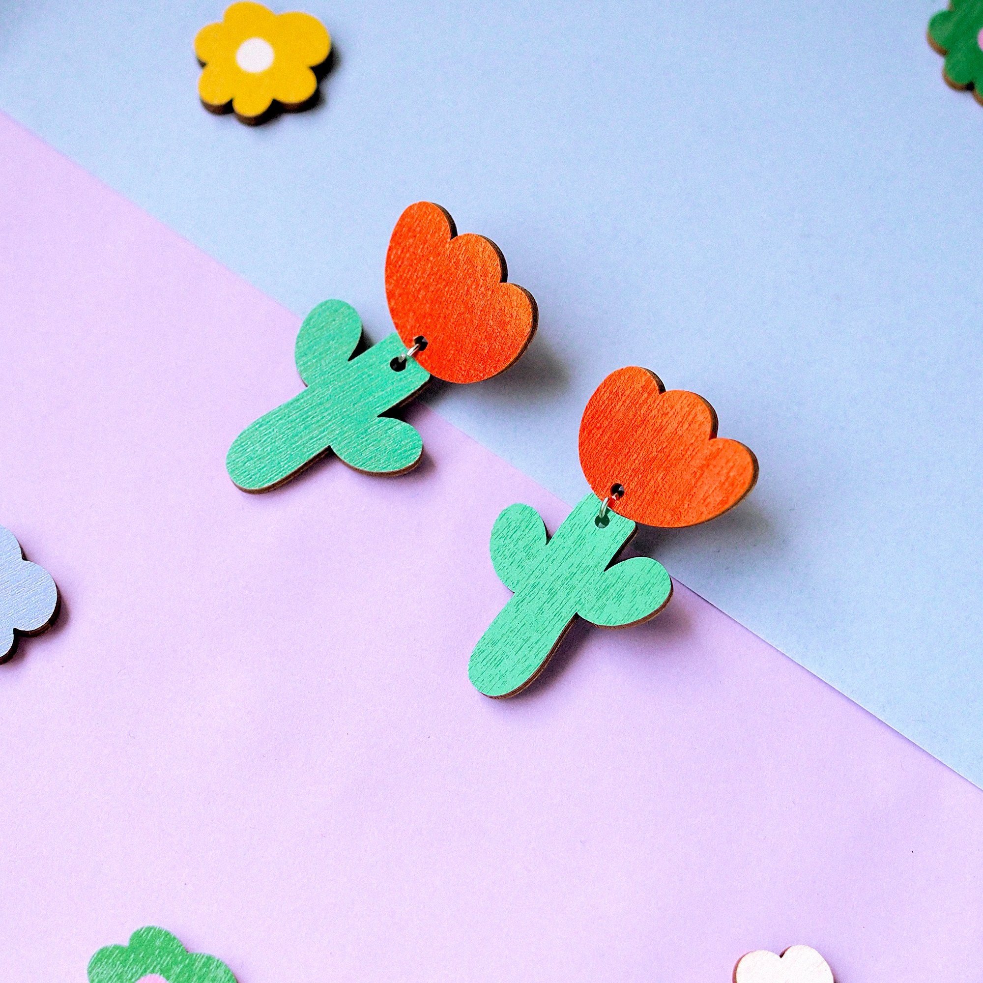 Mini tulppaanit - korvikset