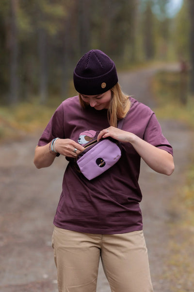 Tunturiyö Recycled PET Hip Pack - Aubergine Mix