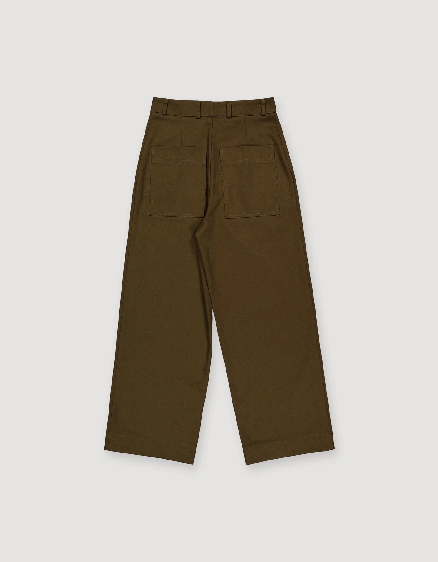 Loose Twill Trousers - Khaki