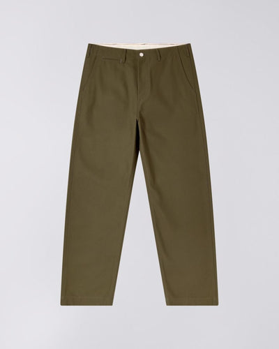 Wide Trousers - Olive Unwashed