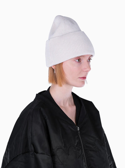 <3 Beanie White