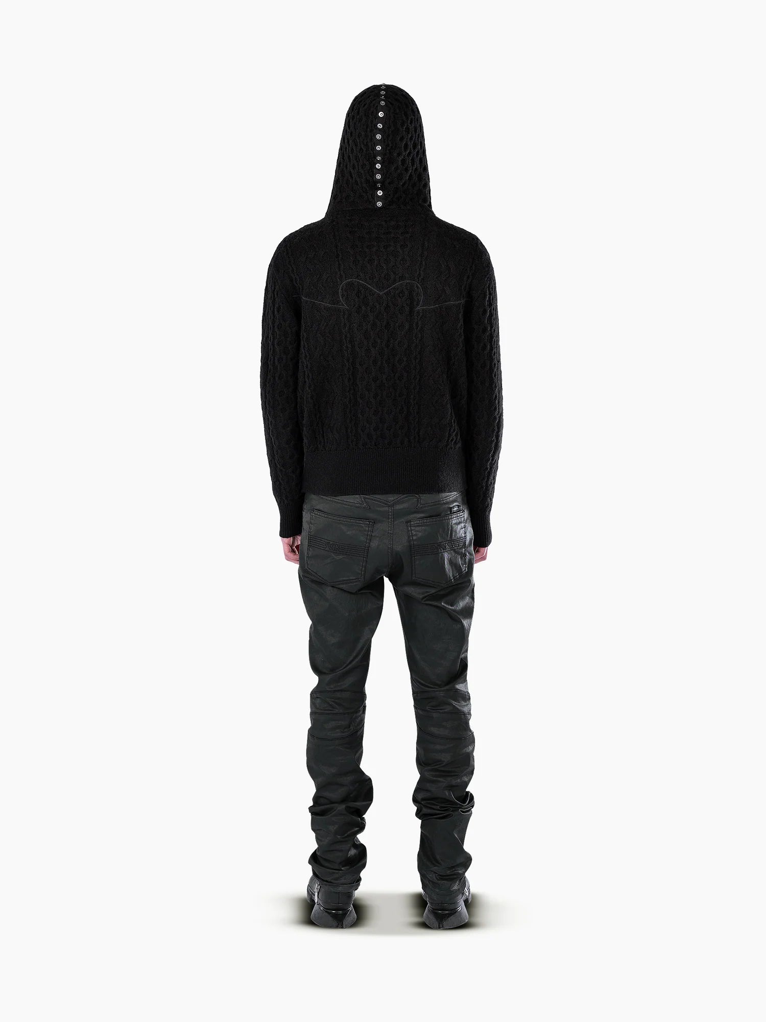 Knit Hoodie Black