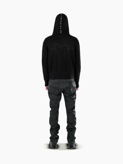 Knit Hoodie Black