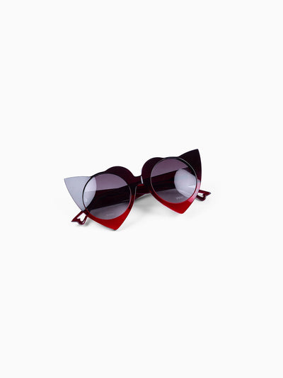 Heart Sunglasses Red