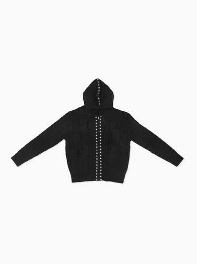Knit Hoodie Black