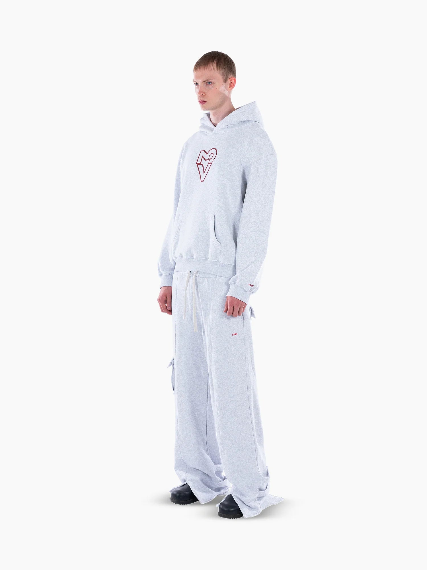 <3 Hoodie Grey