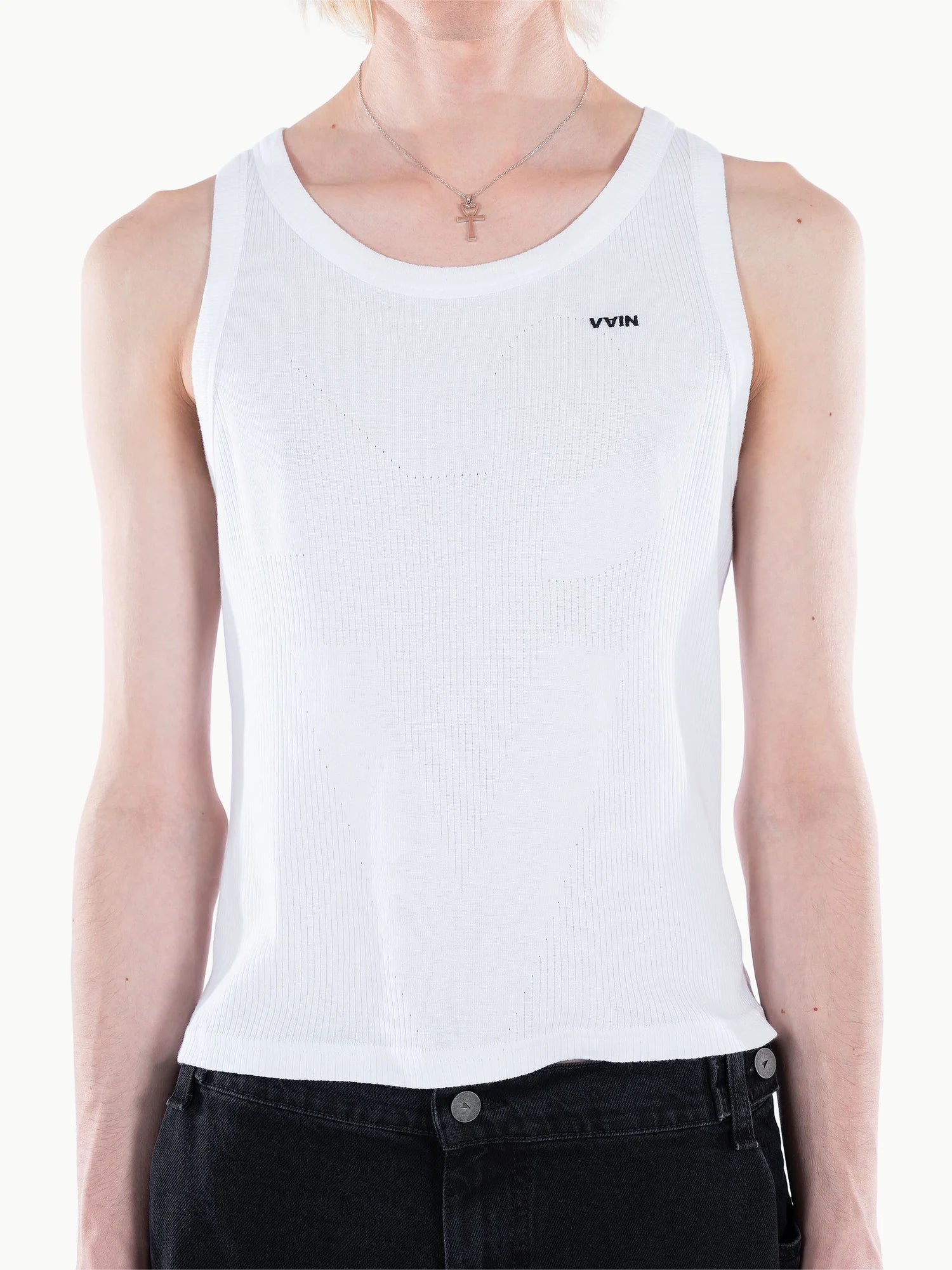 <3 Tank Top White