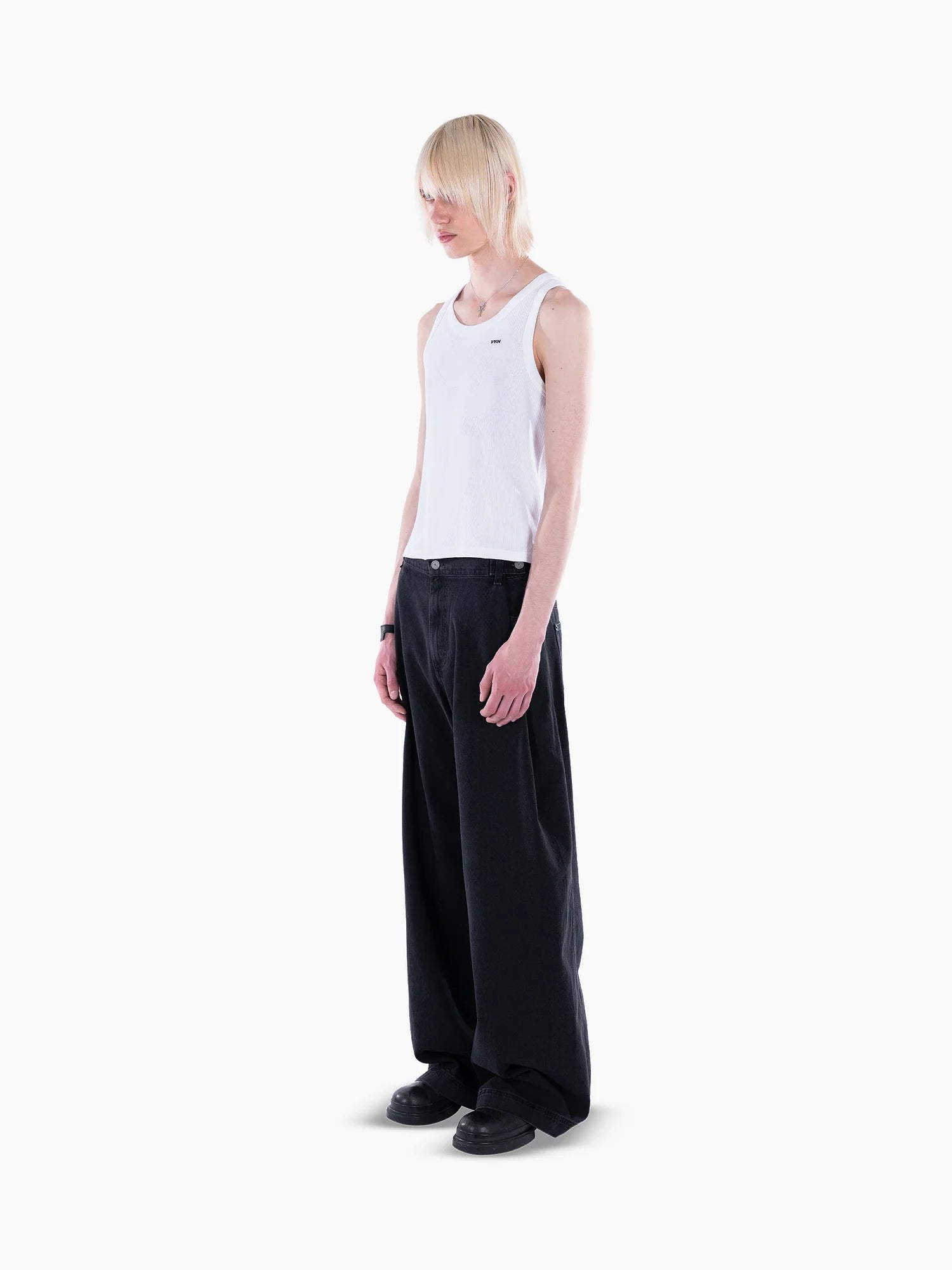<3 Tank Top White