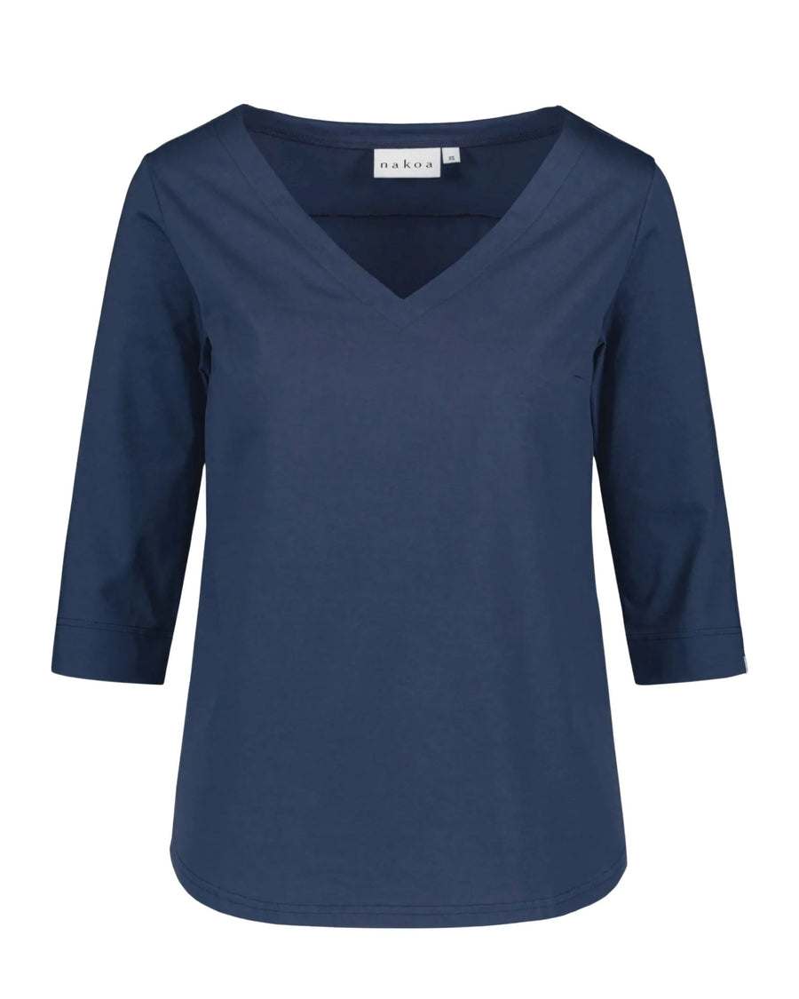 Vera Blouse - Dark Cobalt