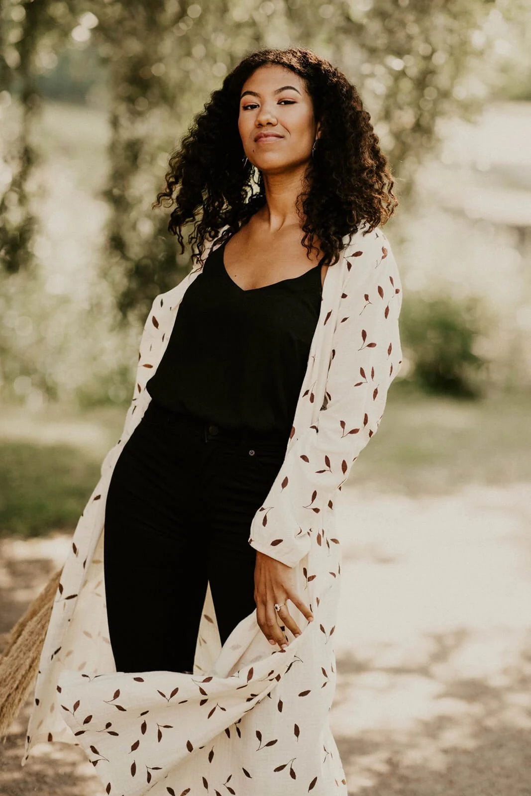 Wind Button Dress - Sand