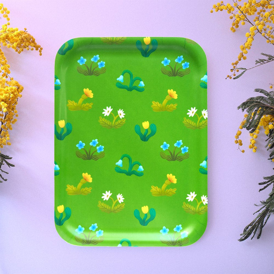 Kukkaketo tarjotin - Mia Minerva