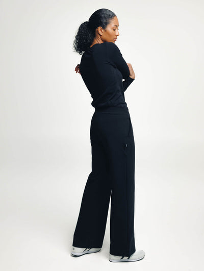 Evelia stretch-housut - Musta