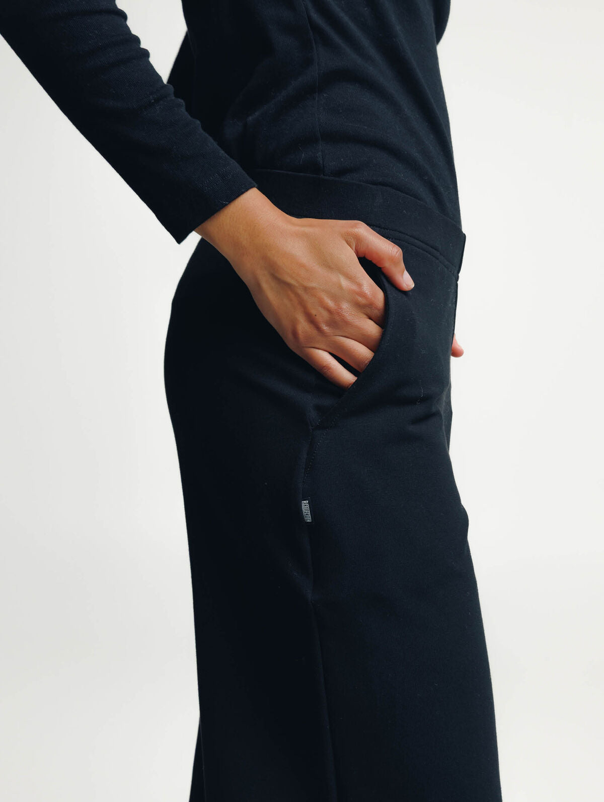 Evelia stretch-housut - Musta