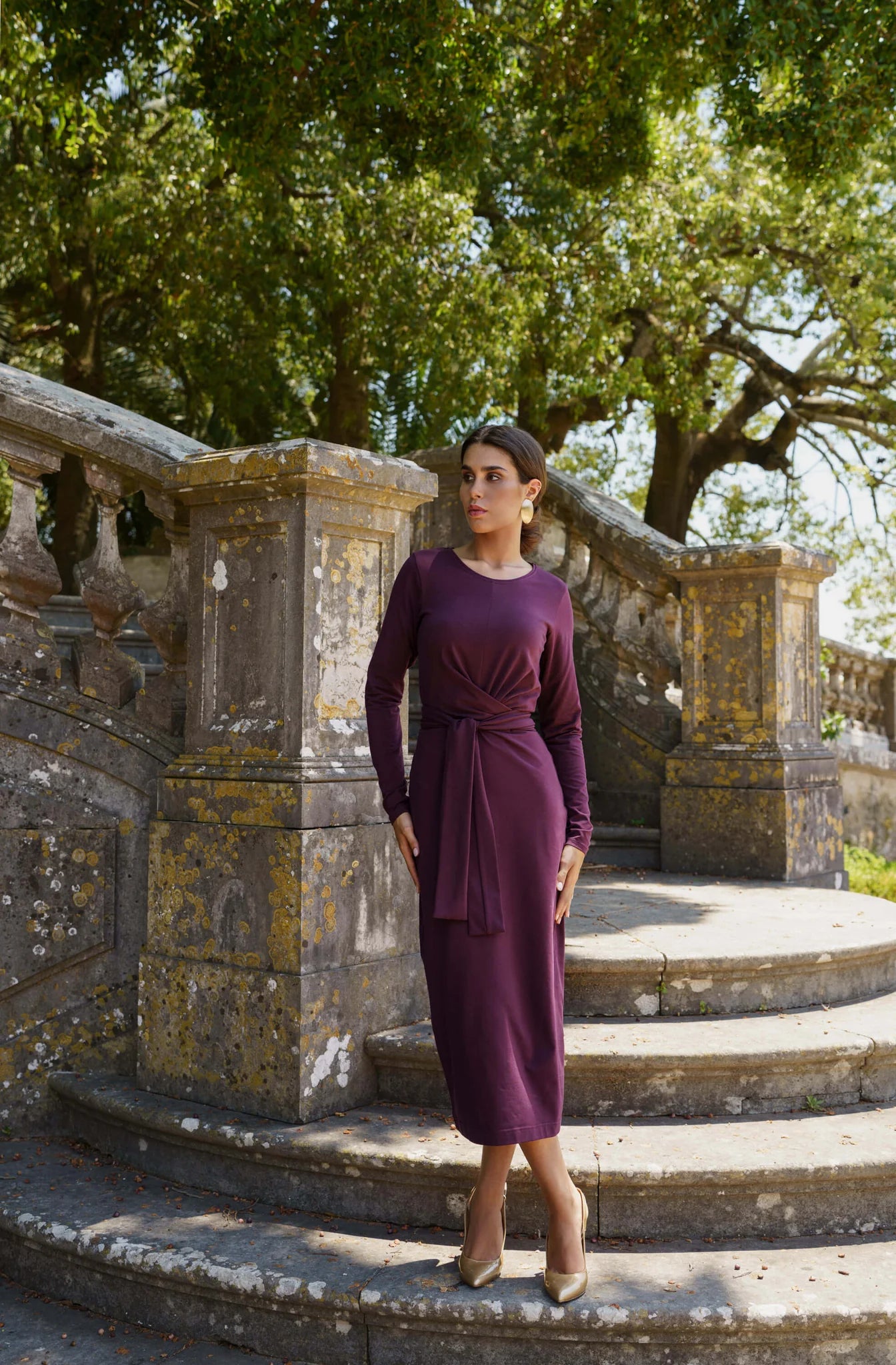 Zoey Dress - Burgundy