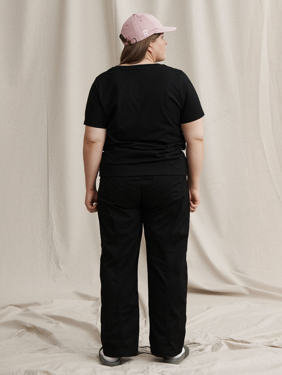 Naisten T-paita Musta