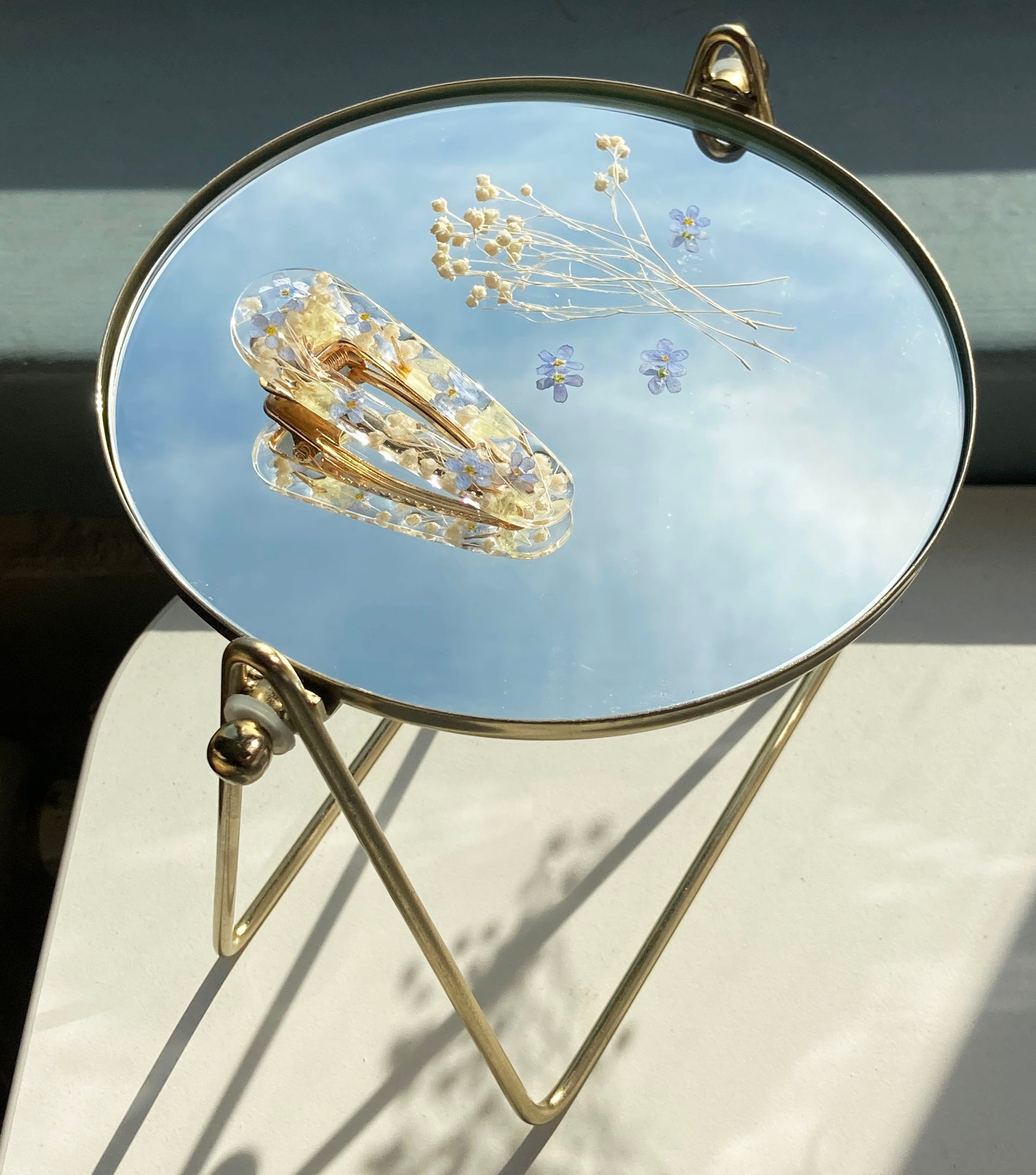 Lemmikki - Hiuspinni aidoista kukista