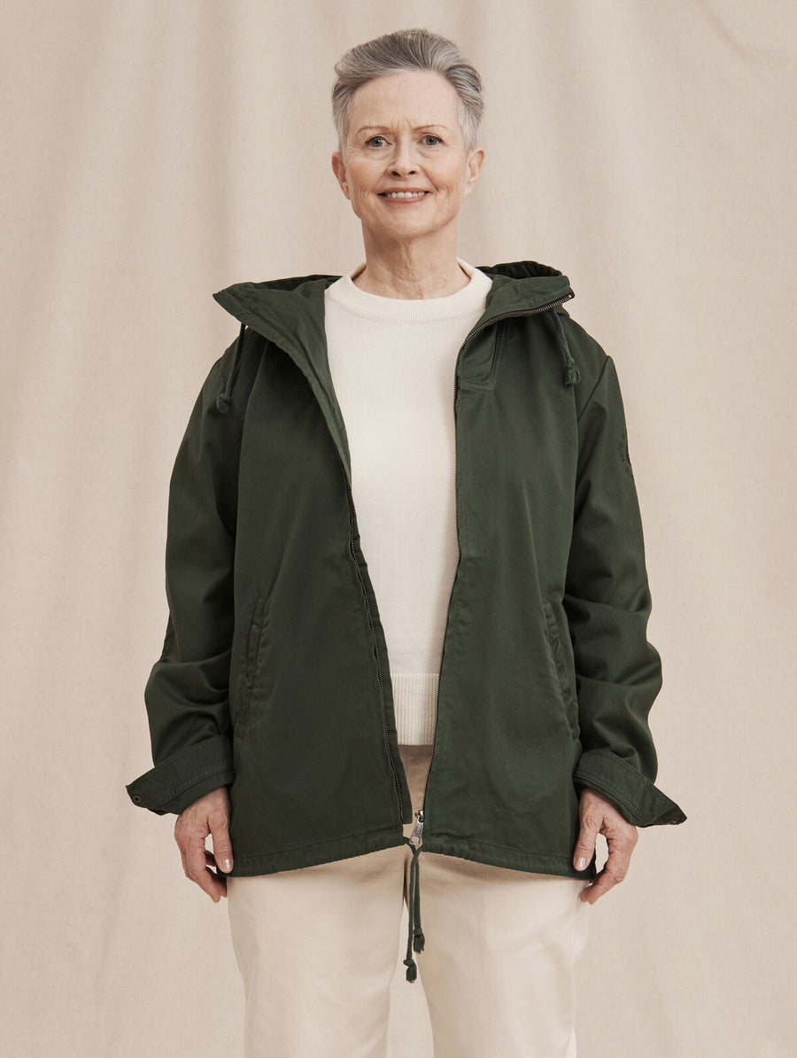 Vetoketjuanorakki Metsänvihreä