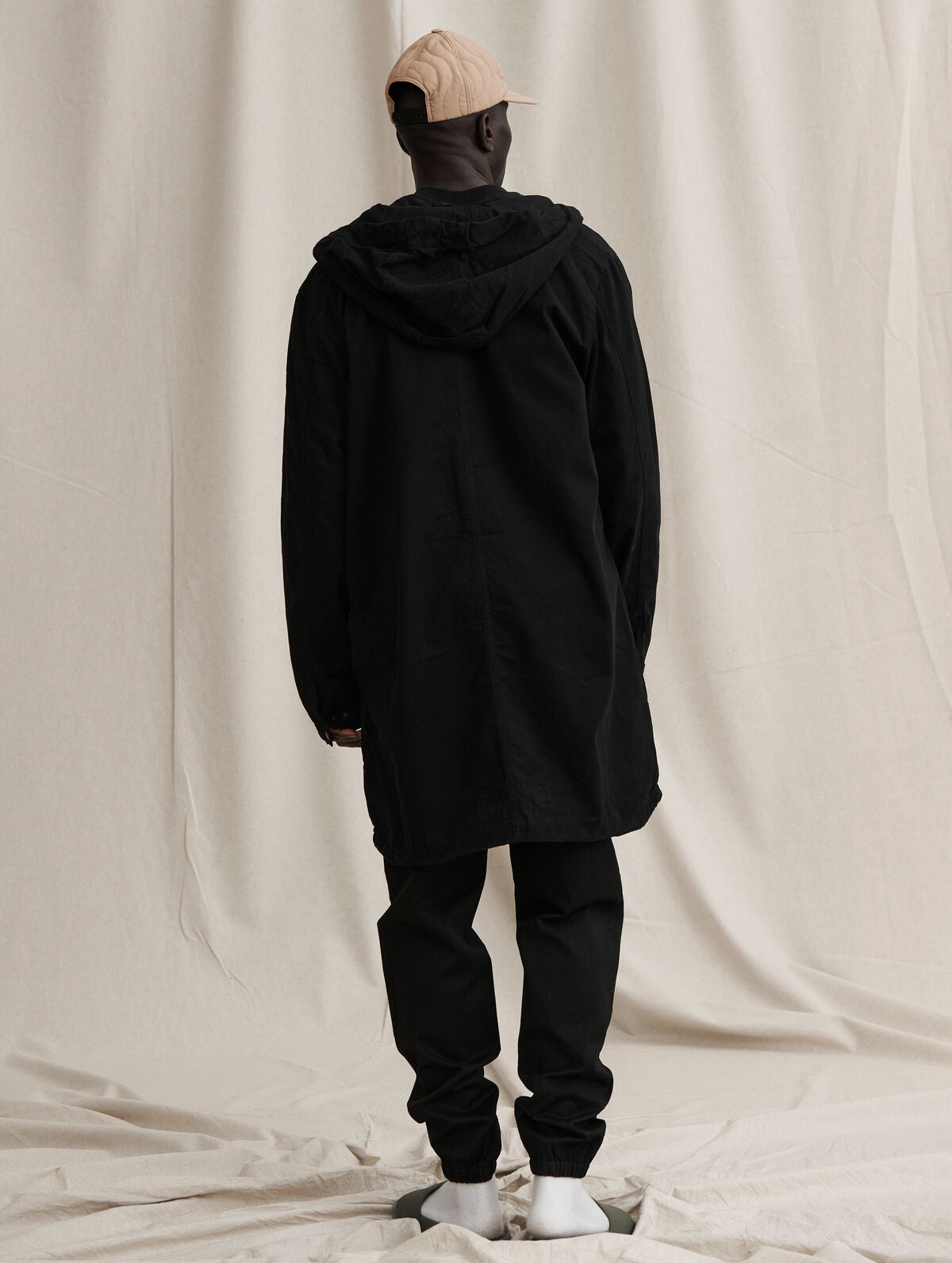 Pitkä Anorakki Musta