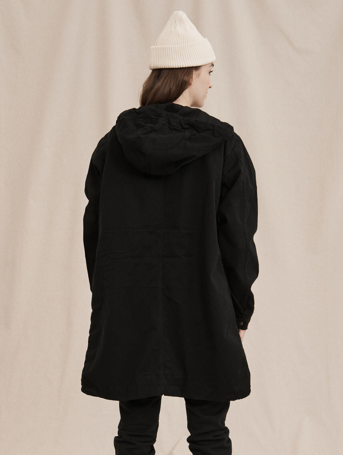 Pitkä Anorakki Musta