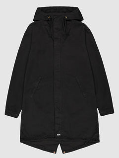 R-Collection Pitkäanorakki Musta