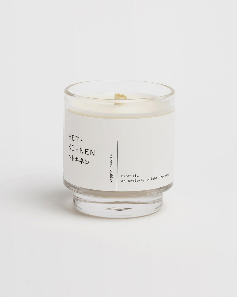 Veggie candle biofilia round