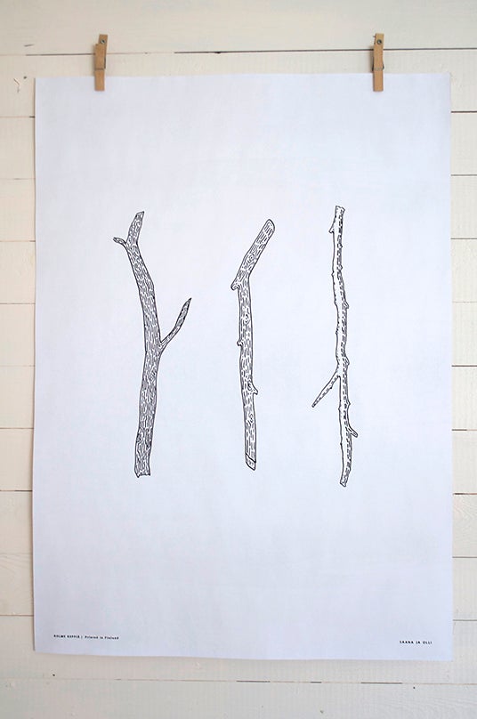 Kolme keppiä - juliste