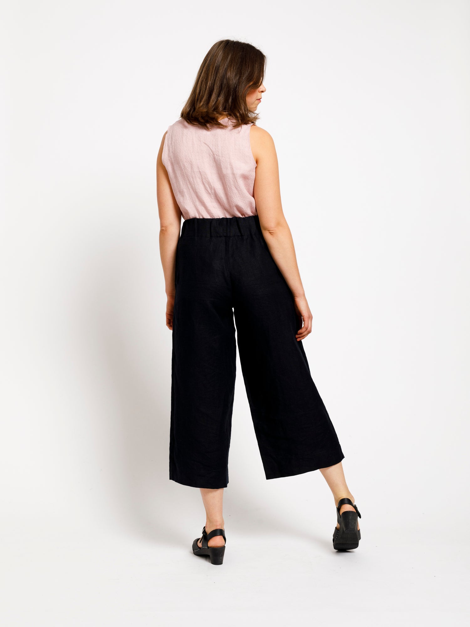 Linja Culottes - Musta Tencel XS