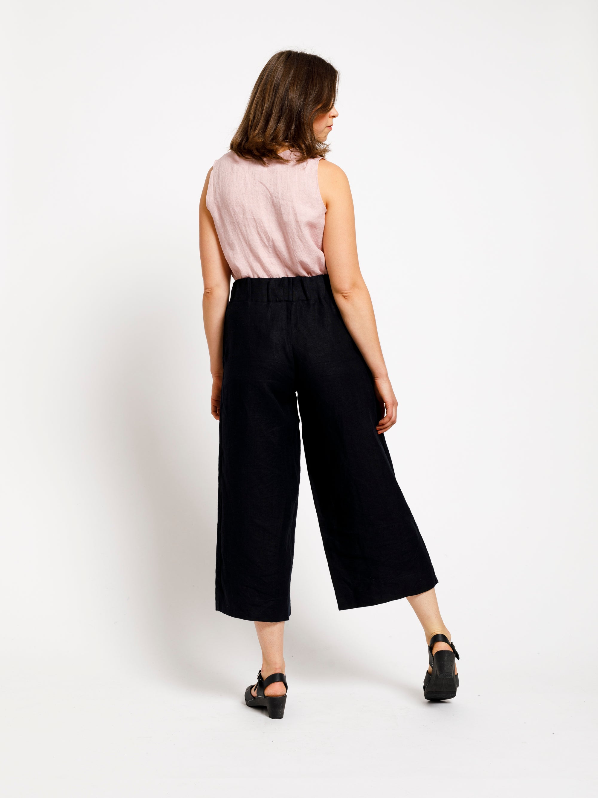 Linja Culottes - musta Tencel