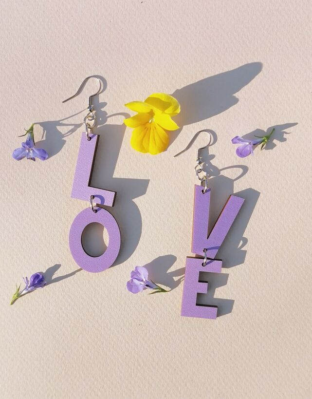 Love korvikset - liila