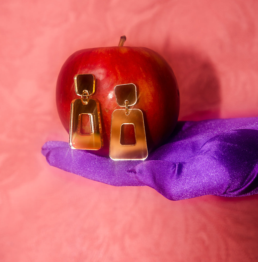 Kuvio korvikset - Kulta