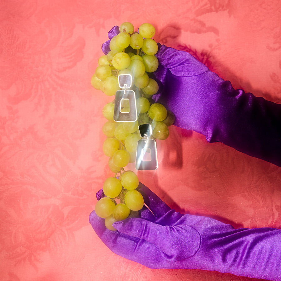 Kuvio korvikset - Hopea