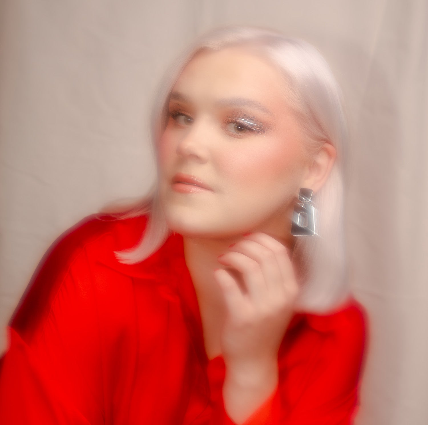 Kuvio korvikset - Hopea