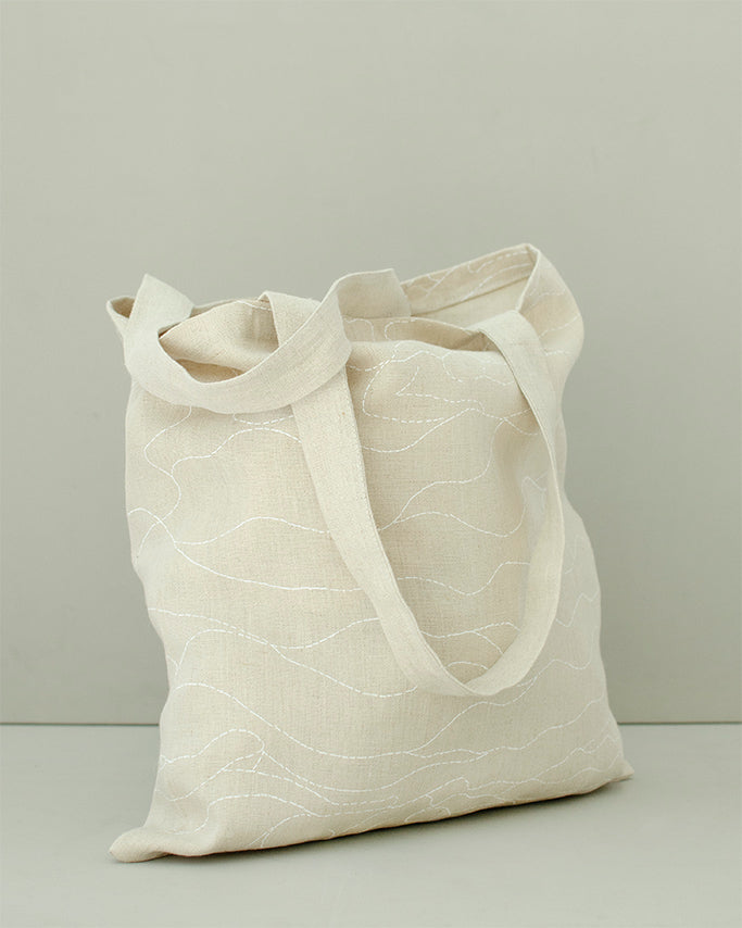 Rakkauden Meri Kangaskassi - Beige