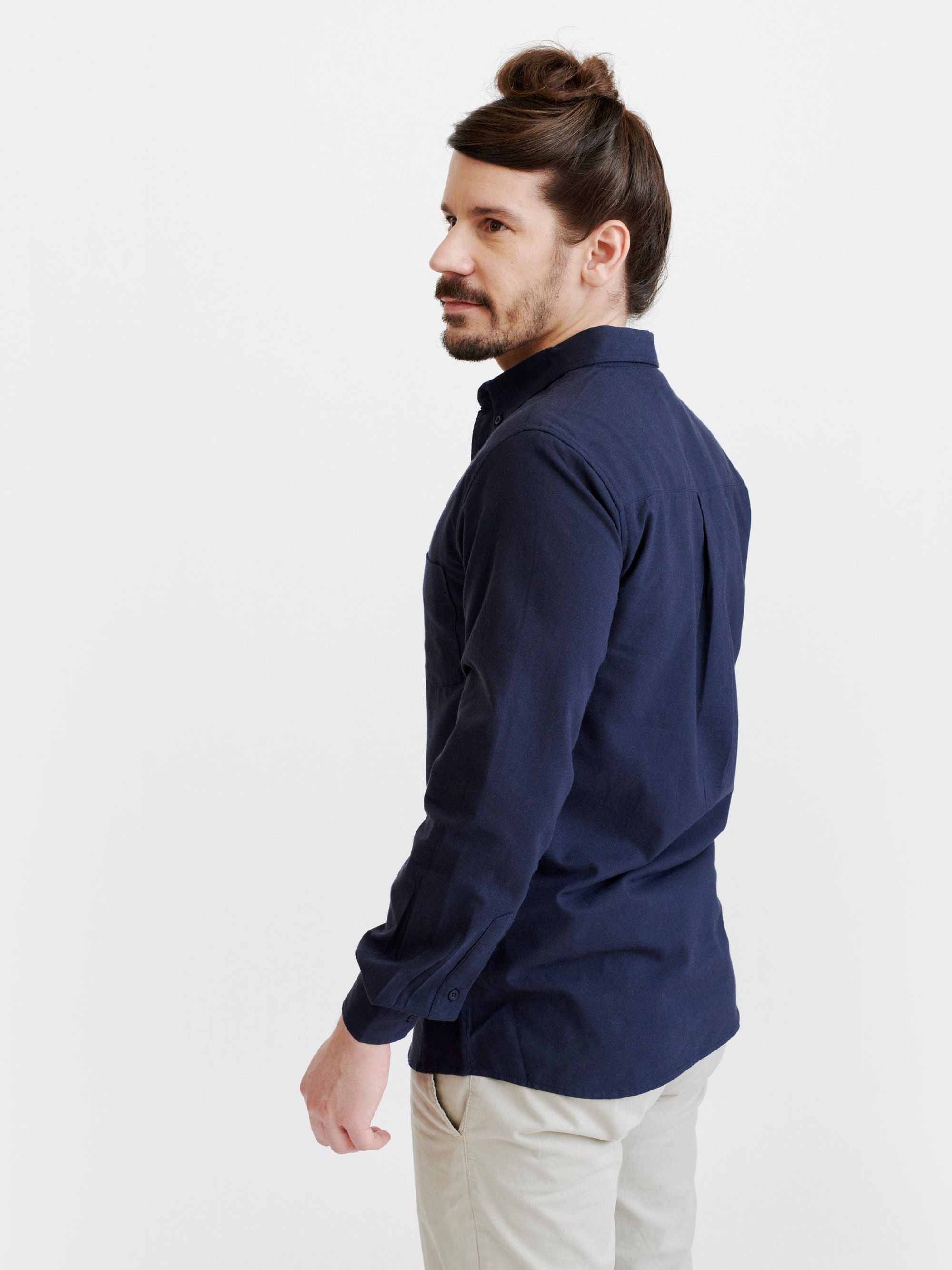 Button Down Shirt - Solid Navy
