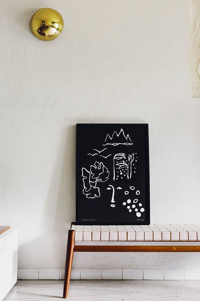 Vuorelle Nousu - juliste Musta