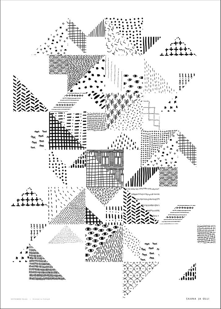 Seitsemän Palaa - juliste valkoinen