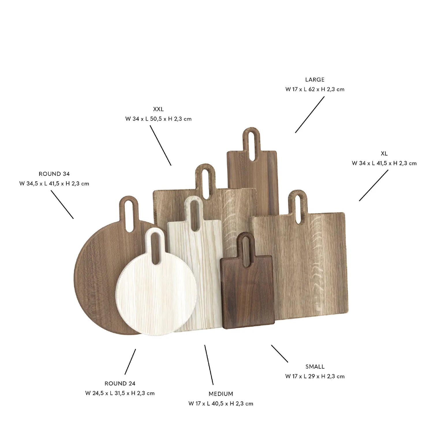 Halikko Cutting Board Pyöreä - Saarni