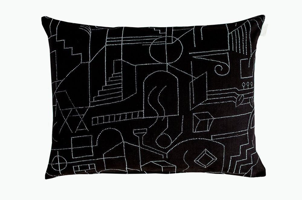 Unien talo Tyynynpäällinen - Musta 40x60cm