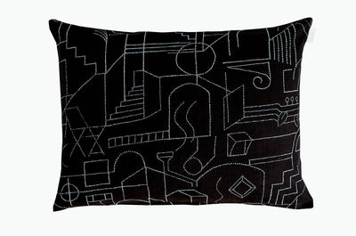 Unien talo Tyynynpäällinen - Musta 40x60cm