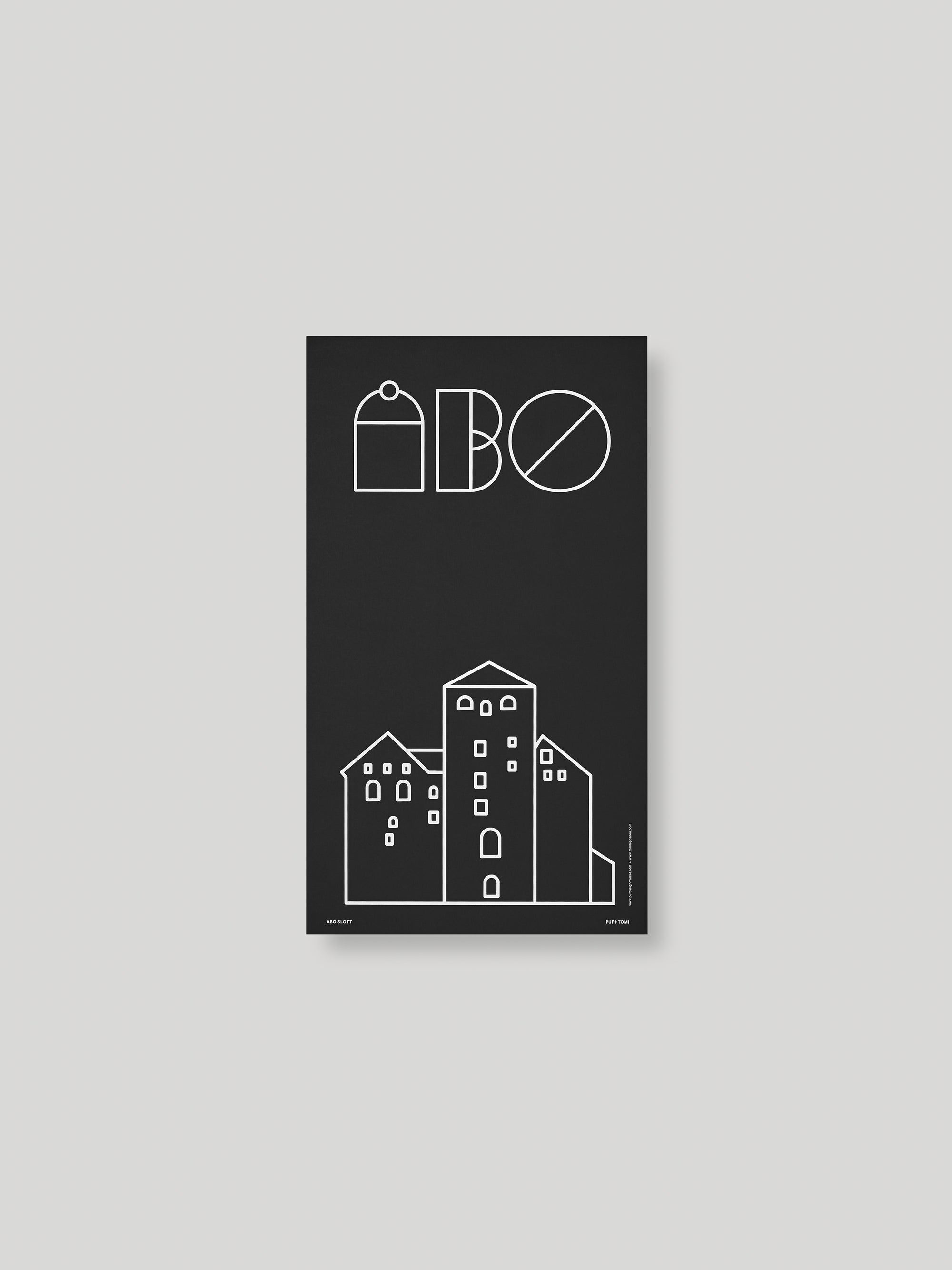 Turun Linna juliste musta